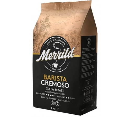 Кава в зернах Merrild Barista Cremoso 1 кг Кава в зернах Merrild Barista Cremoso 1 кг
