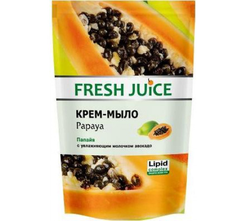 Жидкое крем-мыло Fresh Juice Папайя дой-пак 460 мл