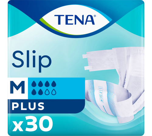 Подгузники для взрослых Tena Slip Plus Medium 70-120 см 30 шт