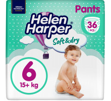 Подгузники-трусики Helen Harper Soft & Dry 6 (15+ кг) 36 шт