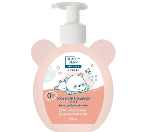 Гель-шампунь для младенцев Beautyderm Kids дозатор 300 мл