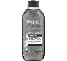 Гель-вода з вугіллям Garnier Пюр Актив для очищення шкіри обличчя схильної до появи чорних цяток 400 мл