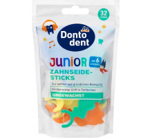 Зубні нитки дитячі Dontodent Junior 6+ 32 шт