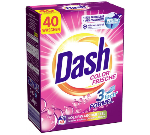 Пральний порошок Dash Color Frische 2.6 кг 40 циклів прання