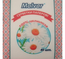 Салфетка Malvar белая 40 шт