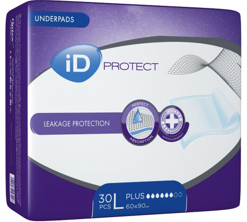 Пеленки iD Protect Plus 60 x 90 см 30 шт