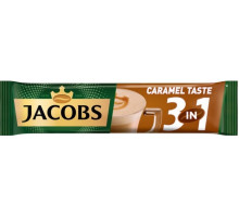 Кава розчинна в стіках Jacobs 3 in 1 Caramel Taste 16.9 г
