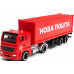 Автомодель Techno Drive250416CG Фура Новая почта в пластиковом боксе (батарейки, музыка, свет)