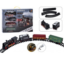 Железная дорога 652-Х16 4 музыка, свет, дым, дорога 129 х 78 см