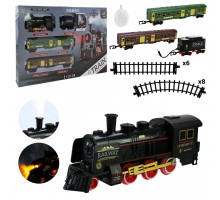 Железная дорога 652-Х23 свет, звук, пар, дорога 154 х 78 см