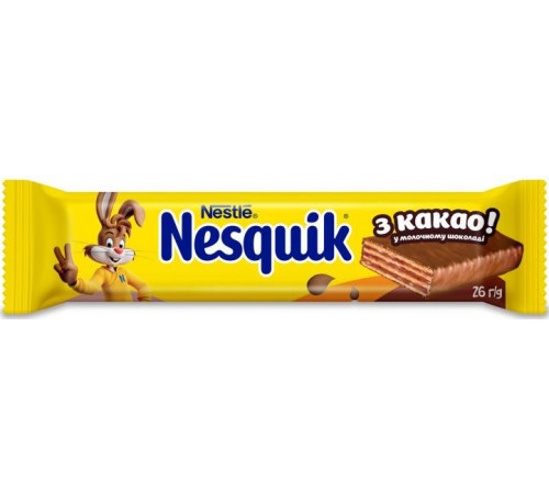 Вафельний батончик Nestle Nesquik з какао 26 г