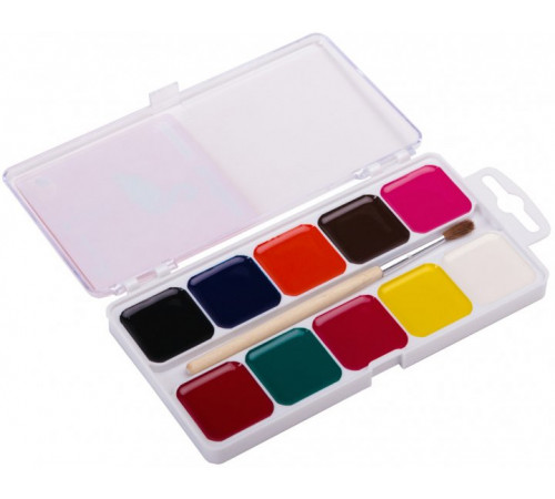 Фарби акварельні Гамма Захоплення 200103 10 кольорів з пензликом