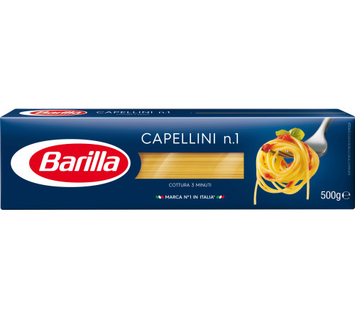 Макарони Barilla Capellini №1 тонкі спагетті 500 г