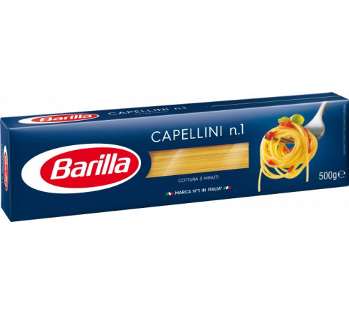 Макароны Barilla Capellini №1 тонкие спагетти 500 г