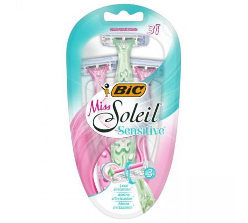 Станки бритвені BIC Miss Soleil  Sensitive 3 шт