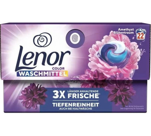 Гелевые капсулы для стирки Lenor Color Amethyst Blutentraum 22 шт (цена за 1 шт) Гелевые капсулы для стирки Lenor Color Amethyst Blutentraum 22 шт (цена за 1 шт)
