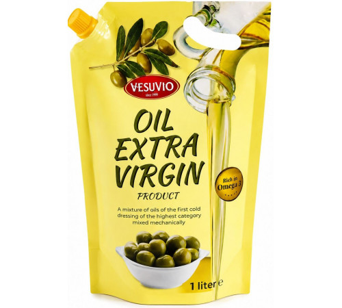 Олія оливкова Vesuvio Extra Vergin дой-пак 1 л