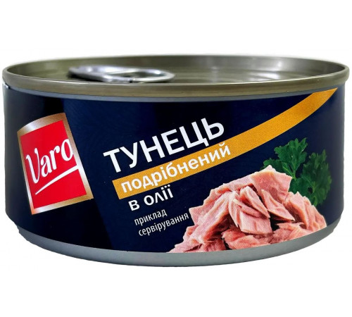 Тунець подрібнений в олії Varo 170 г