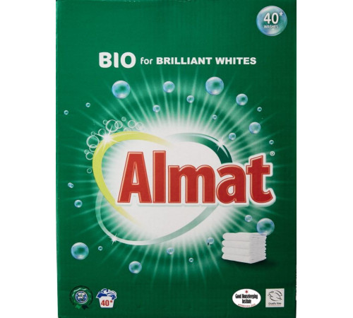 Стиральный порошок Almat BIO for Brilliant whites 2.6 кг 40 циклов стирки