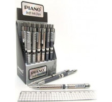 Ручка шариковая автоматическая Piano РS-007 Soft Ink Pen Синяя 0.7 мм