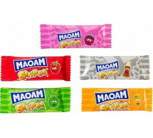 Конфеты жевательные Maoam Stripes 7 г (цена за 1 шт)