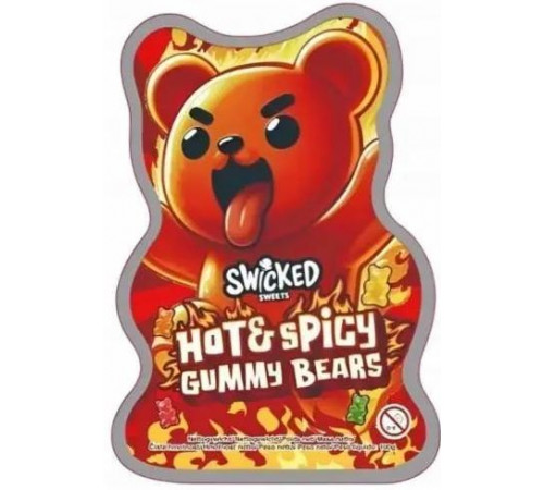Конфеты желейные Swicked Sweets Hot&Spicy Gummy Bears 100 г