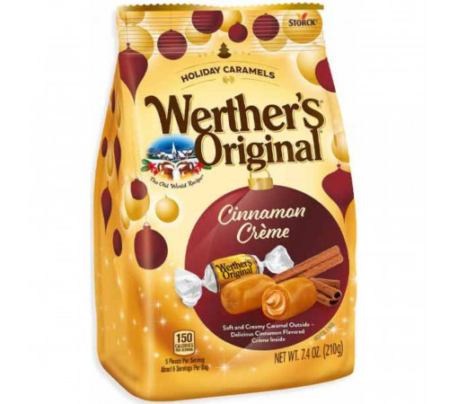Конфеты карамельные Werther\'s Original Sinnamon Creme 210 г