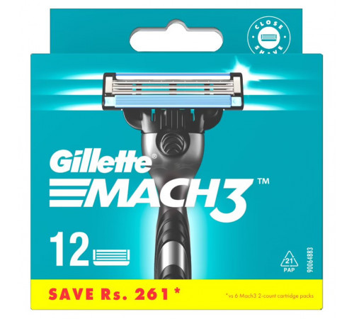 Сменные кассеты для бритья Gillette Mach3 12 шт (цена за 1шт)