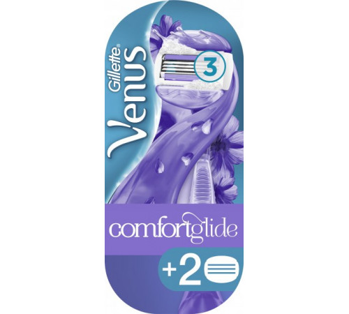 Станок для бритья женский Gillette Venus ComfortGlide Breeze с 2 сменными картриджами