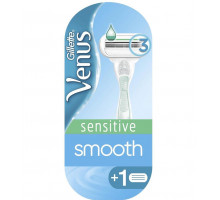 Станок для гоління жіночий Gillette Venus Sensitive Smooth з 2 змінними картриджами
