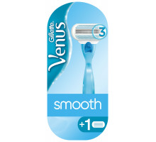 Станок для бритья женский Gillette Venus Smooth с 2 сменными картриджами