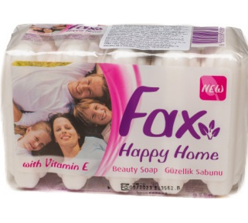 Мыло туалетное Fax Happy Home белое 5x60 г