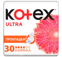 Гигиенические прокладки Kotex Ultra Dry Normal 30 шт