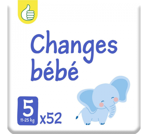 Підгузки Pouce Changes Bebe 5 (11-25 кг) 52 шт
