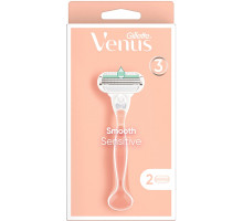 Станок для бритья женский Gillette Venus Smooth Sensitive 2 картриджа 3 лезвия