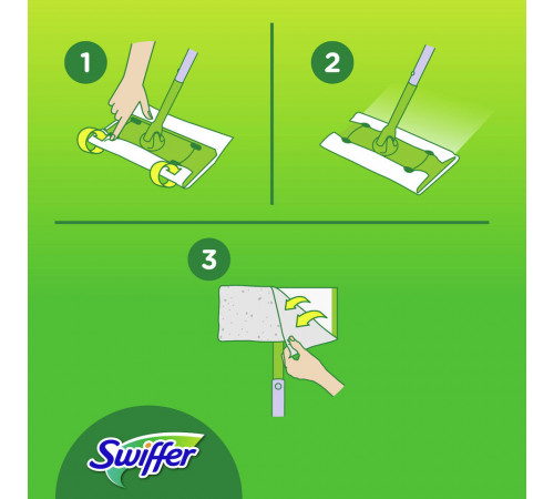 Змінні вологі серветки для швабри Swiffer Wet з ароматом Лимону 10 шт Змінні вологі серветки для швабри Swiffer Wet з ароматом Лимону 10 шт