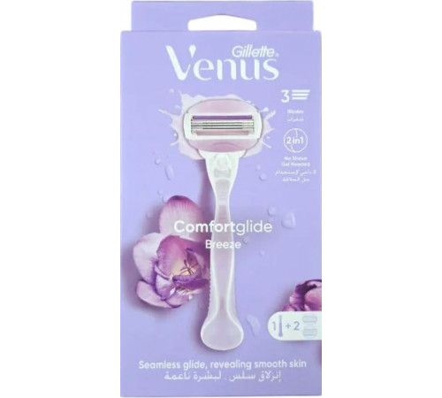 Станок для гоління жіночий Gillette Venus Comfortglide Breeze 2 картриджа 3 леза