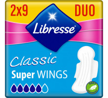 Гігієнічні прокладки Libresse Classic Ultra Clip Super Duo Soft 7 мм 18 шт