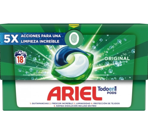 Гелеві капсули для прання Ariel Original 18 шт (ціна за 1 шт)