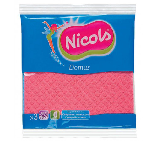 Салфетки целлюлозные Nicols Domus 3 шт