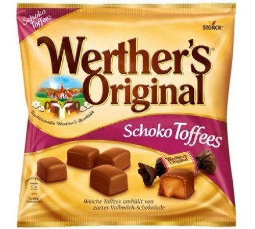 Цукерки Werther's Original Schoko Toffees 180 г