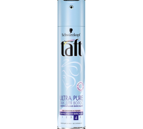 Лак для волосся Taft  Ultra Pure надсильна фіксація і легкість 225 мл