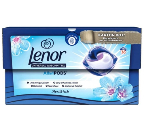 Гелевые капсулы для стирки Lenor Pods Aprilfrisch 38 шт (цена за 1 шт)