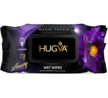 Серветки вологі Hugva Luxury Magic touch з клапаном 120 шт