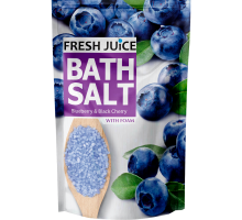 Соль для ванн с пеной Fresh Juice Blueberry & Black Cherry дой-пак 500 г