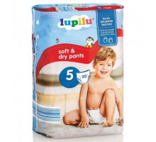 Подгузники-трусики Lupilu Soft&Dry 5 (12-17 кг) 20 шт