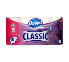 Туалетная бумага Ooops Classic Lavender 3 слоя 8 шт