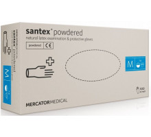 Рукавиці медичні латексні Santex М 100 шт