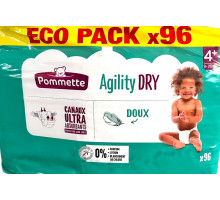 Підгузники Pommette Agility Dry 4+ (9-20 кг) 96 шт