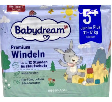 Підгузки Babydream Premium 5+ (11-17 кг) 33 шт